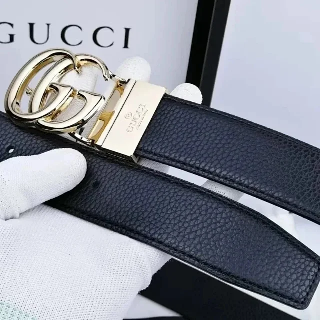 Gucci Belts GG Buckle Embossed Belt product detail image 9