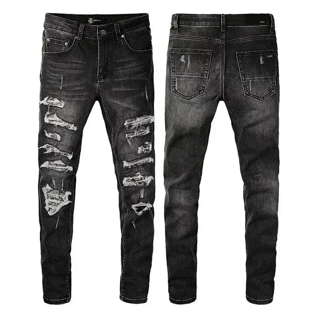 AMIRI Jeans Distressed graphic-print product detail image 12