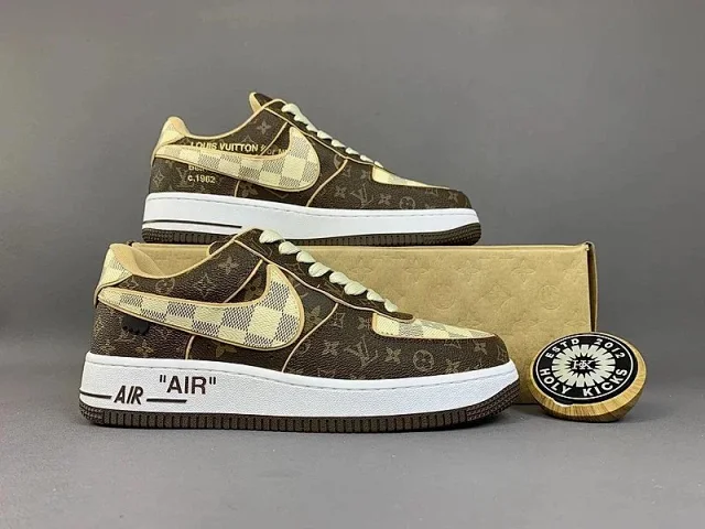 Nike Sneakers Air Force 1 low-top with Louis Vuitton monogram product detail image 7