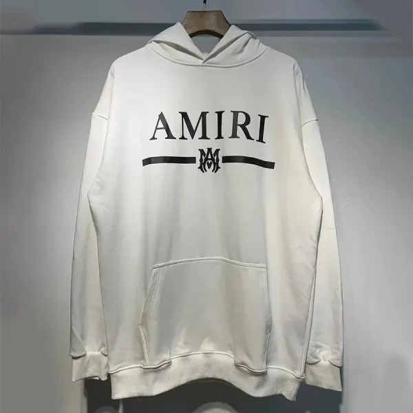 Amiri Logo Hoodie White - 1