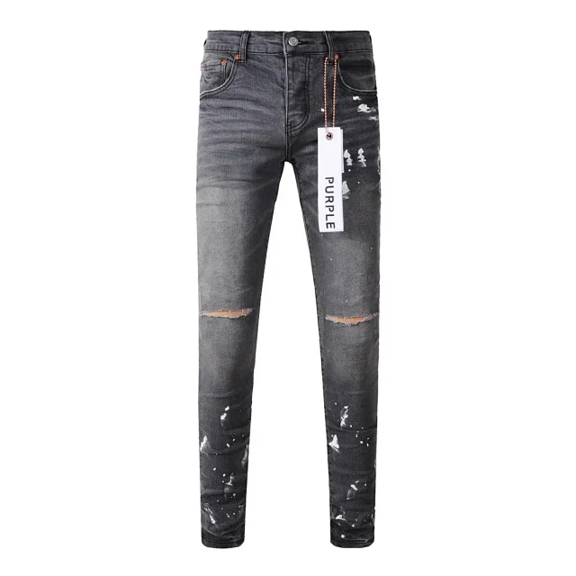 Purple Jeans Distressed Slim-Fit product detail image 7