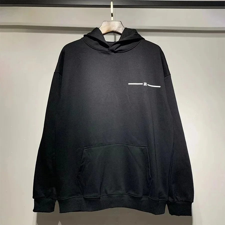 AMIRI Hoodies & Sweatshirts Logo-print pullover with kangaroo pocket — 9