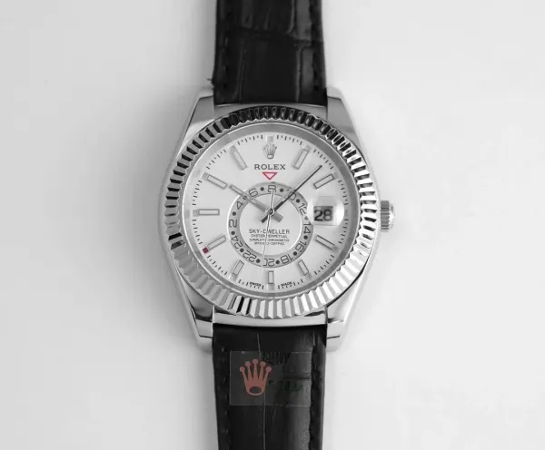 Rolex Sky-Dweller Rose Gold Gray Dial Mechanical Watch - 7