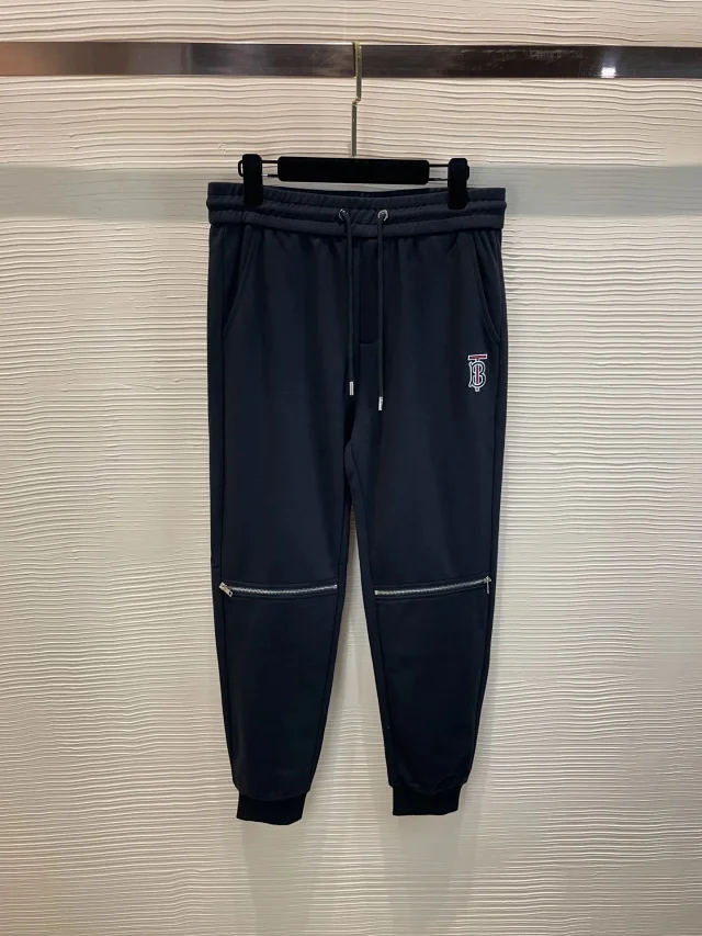Burberry Trousers Drawstring jogger with check side panels product detail image 5