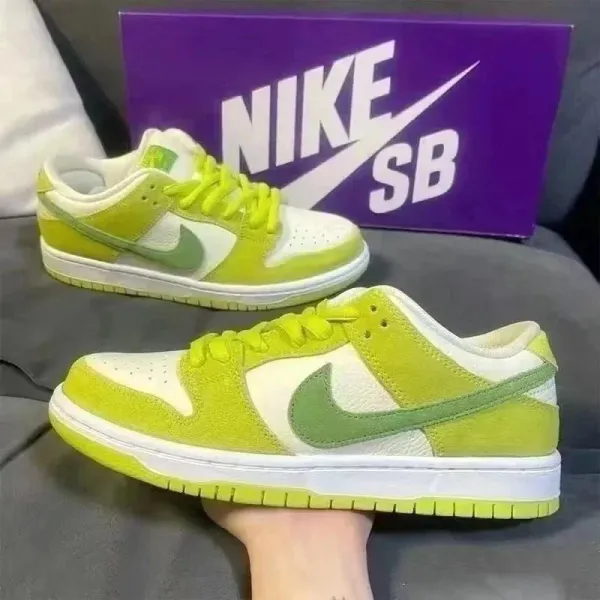 Nike SB Dunk Low Lime Green Suede Sneakers - 1