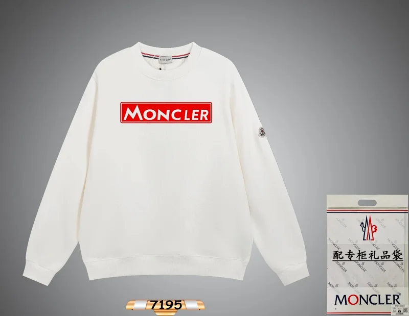 Moncler Hoodies & Sweatshirts Crewneck Logo Sweatshirt — 9