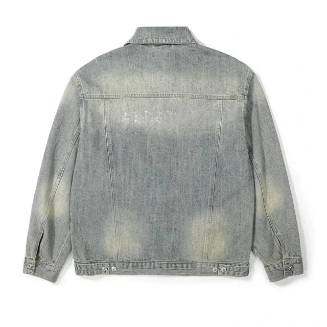 Balenciaga Jackets Assorted graphic and distressed denim product detail image 4