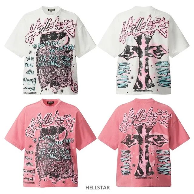 Hellstar T-Shirts Oversized graphic print T-shirt product detail image 1