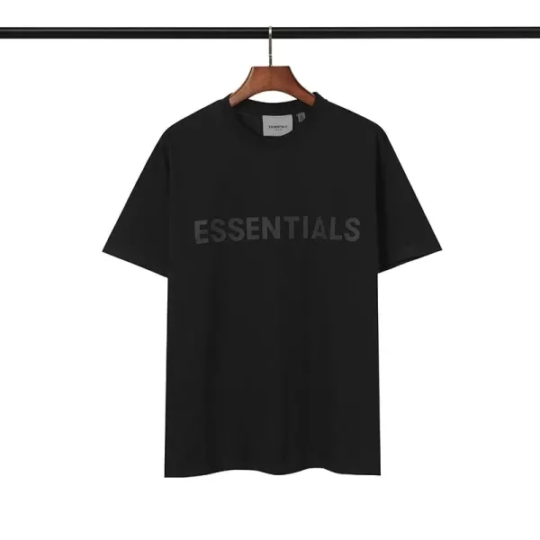 Essentials Black Logo Print T-Shirt - 1