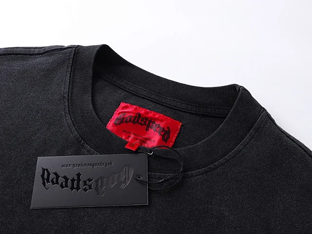 Godspeed T-Shirts Vintage-washed graphic print crew-neck product detail image 4