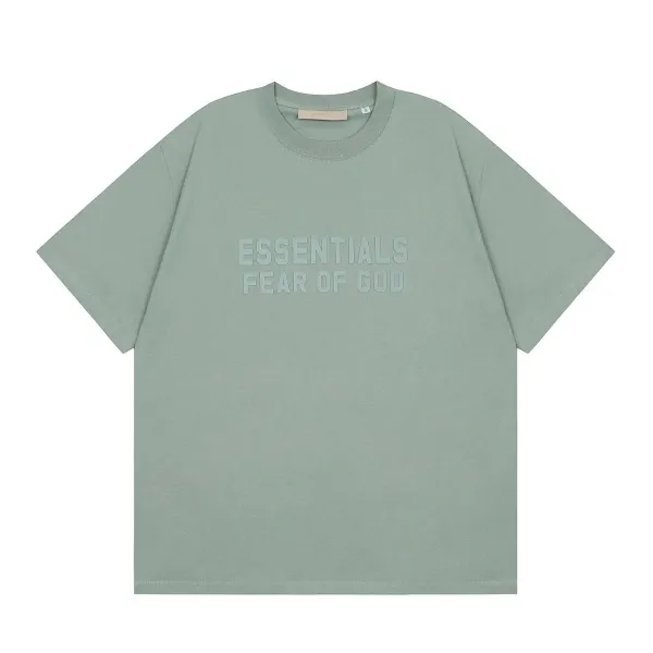 Fear of God Essentials Logo T-Shirt Sage Green T-Shirt - 1