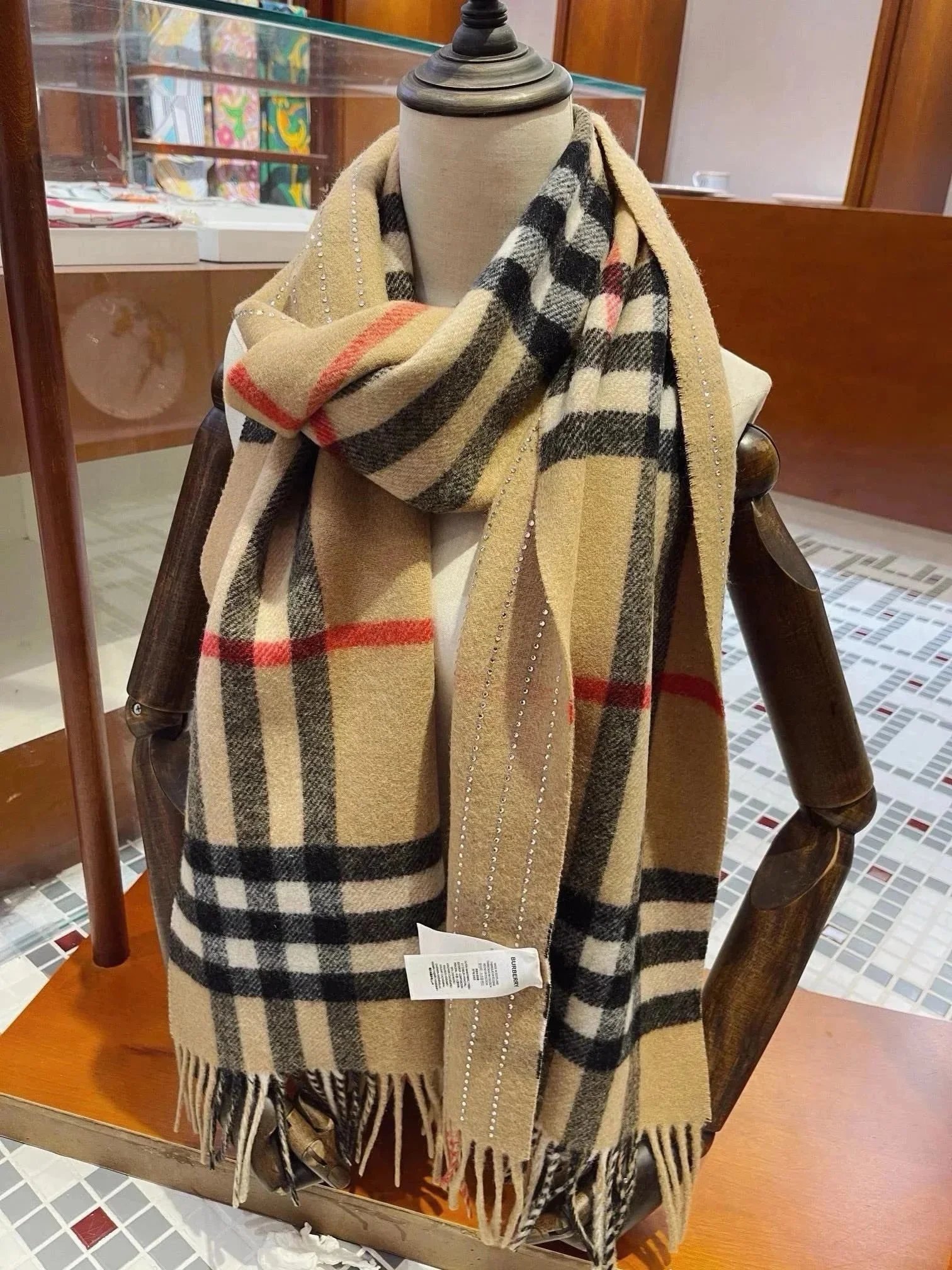 Dior Scarves Fringed Logo-Pattern Scarf — 3