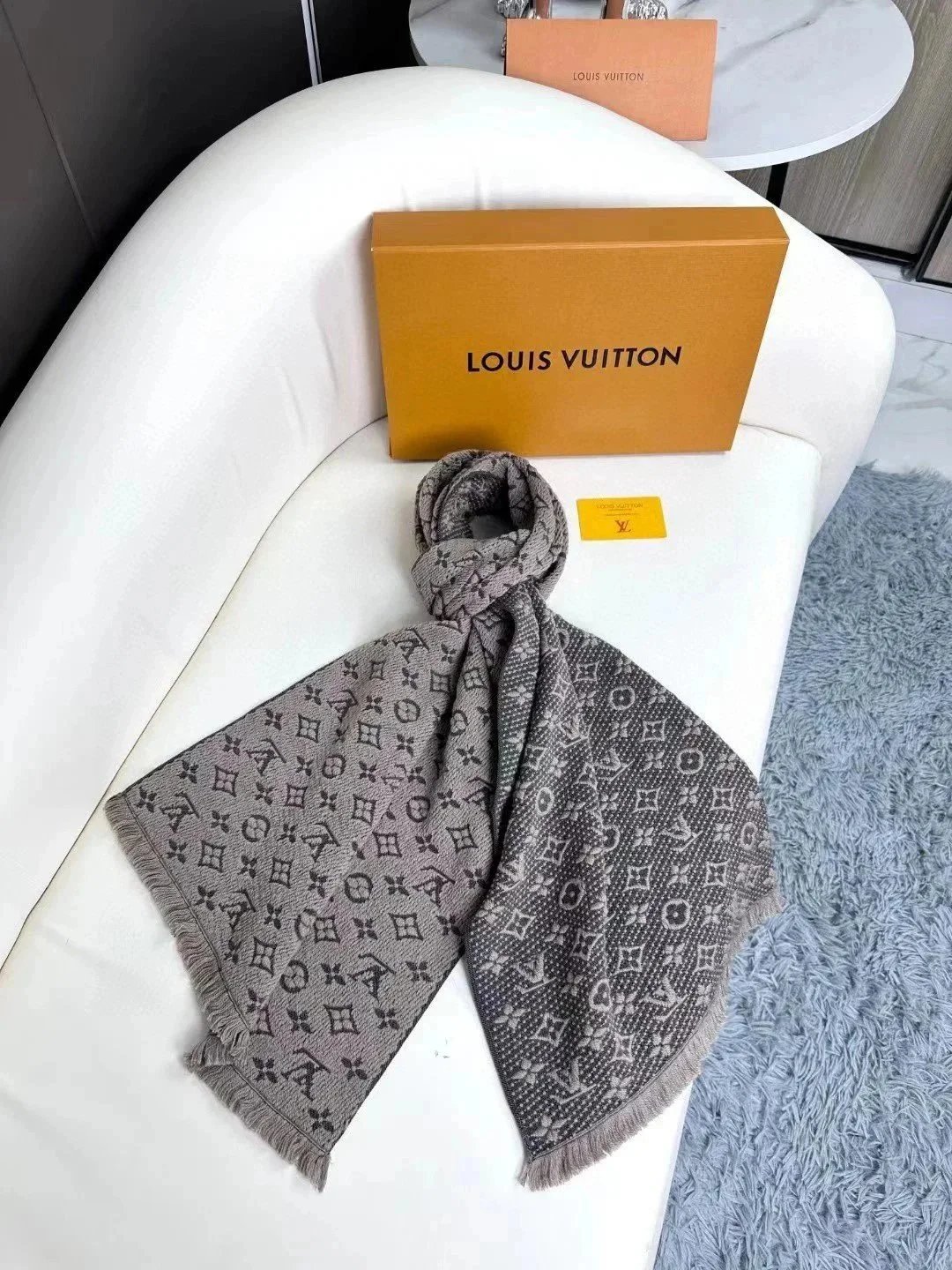 Dior Scarves Fringed Logo-Pattern Scarf — 14