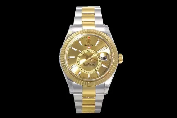 Rolex Sky-Dweller Rose Gold Gray Dial Mechanical Watch - 3