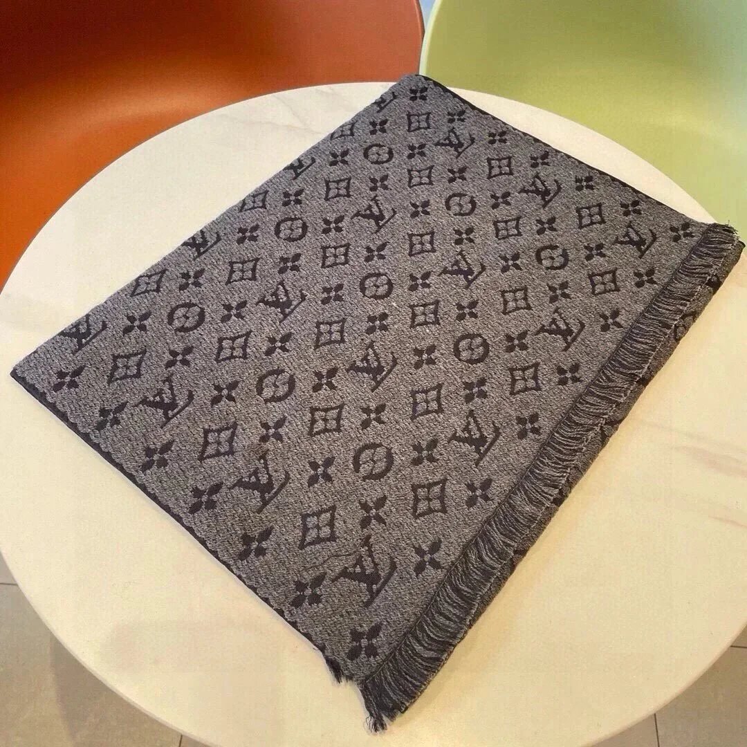 Dior Scarves Fringed Logo-Pattern Scarf — 17