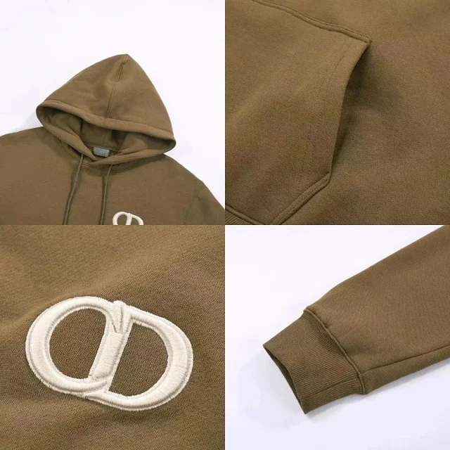 Dior Hoodies & Sweatshirts CD Logo Pullover Hoodie with Kangaroo Pocket product detail image 7