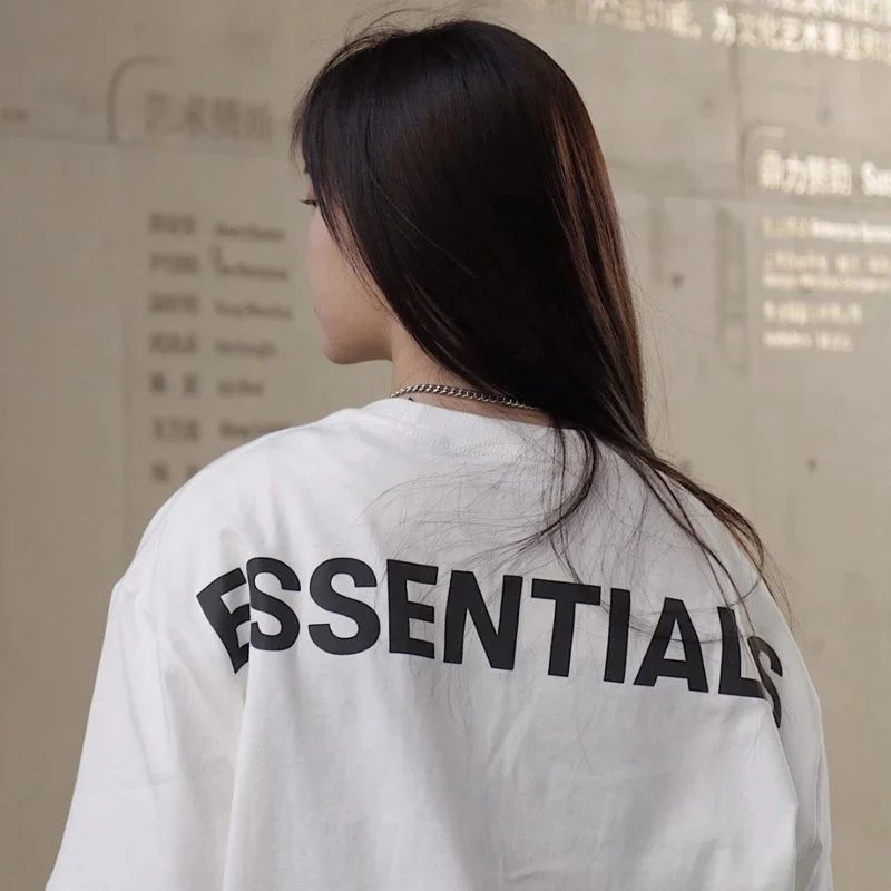 Fear of God Essentials Oversized Heather Gray T-Shirt - 3