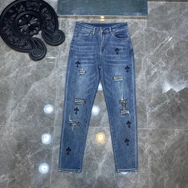 Chrome Hearts Jeans Loose-Fit Cross Patch product detail image 7