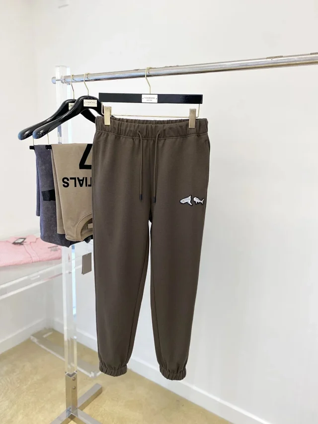 Palm Angels Trousers Logo-print drawstring jogger product detail image 4