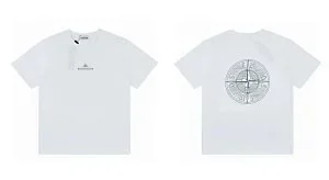 Stone Island T-Shirts Short-sleeve graphic T-shirt with compass emblem prints product detail image 2
