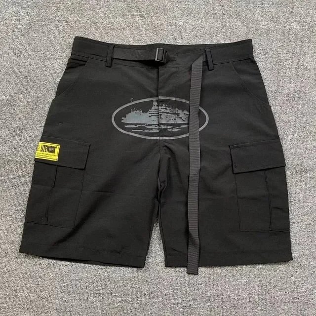 Corteiz Shorts Cargo with Webbing Belt and Oval Graphic Print — 4