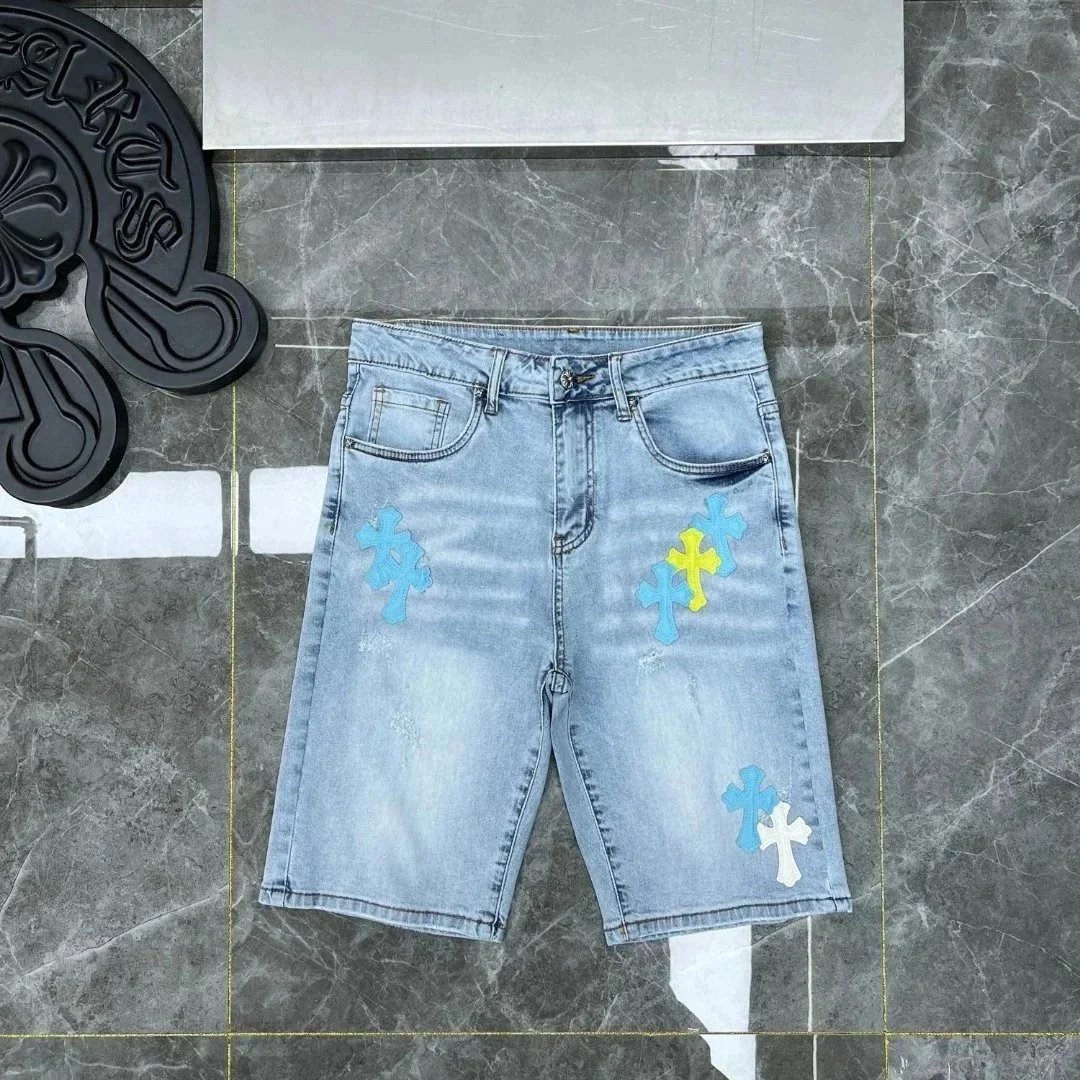 Chrome Hearts Jeans Loose-Fit Cross Patch — 29