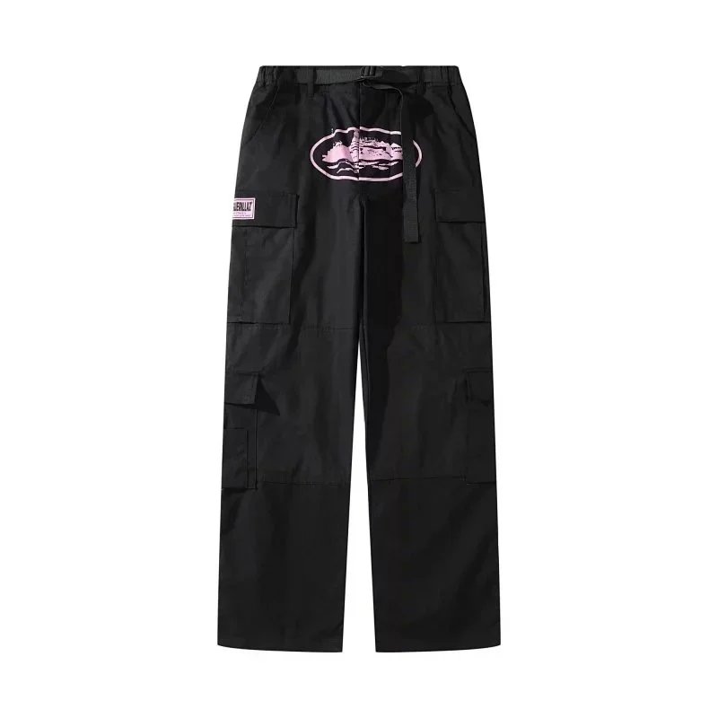Corteiz Shorts Cargo with Webbing Belt and Oval Graphic Print — 35