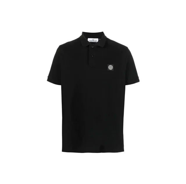 Stone Island Shirts Short-Sleeve Polo Shirt with Compass Badge product detail image 2