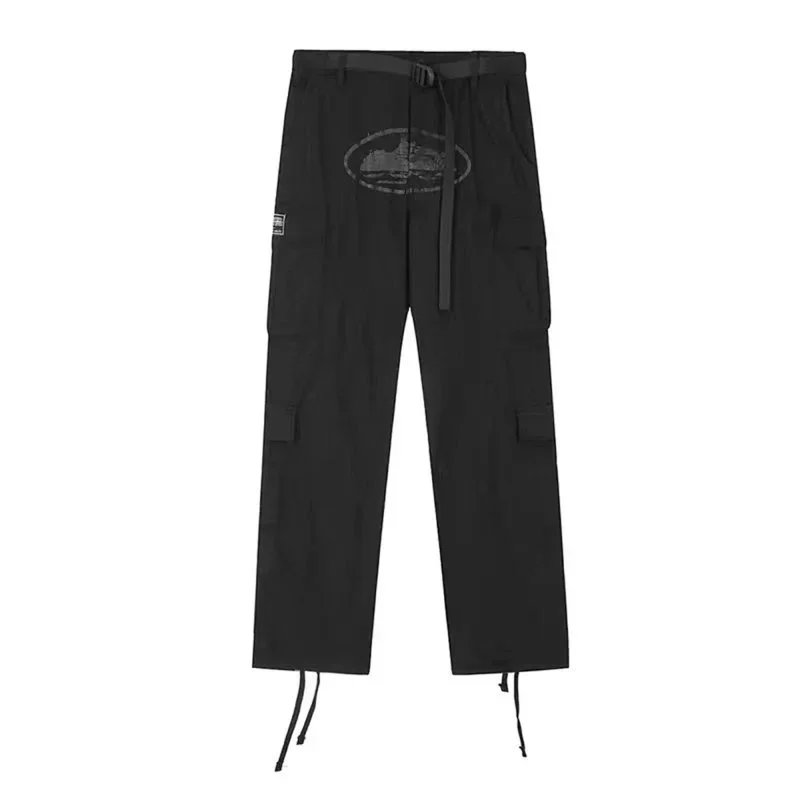 Corteiz Shorts Cargo with Webbing Belt and Oval Graphic Print — 39
