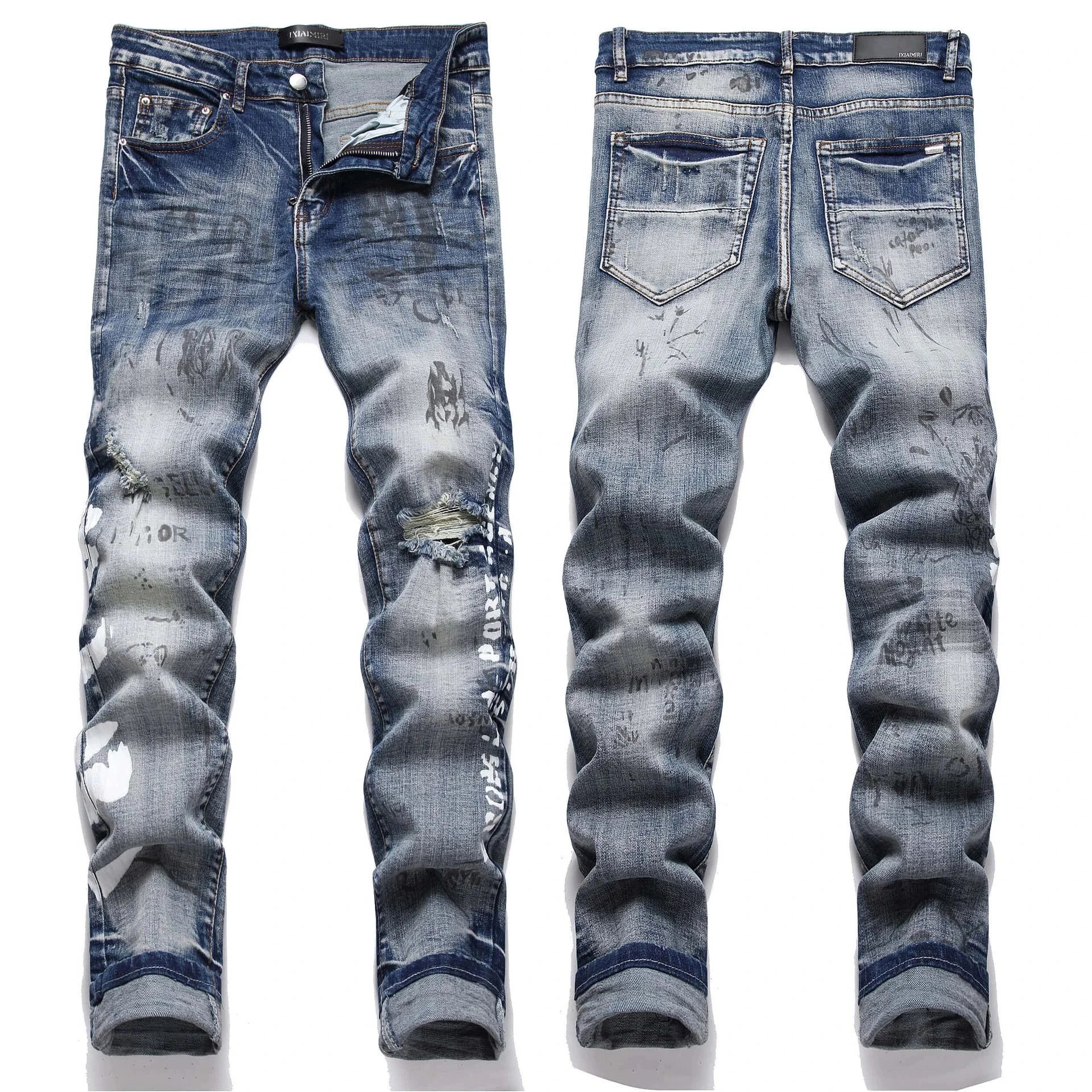 AMIRI Jeans Distressed Graphic — 29