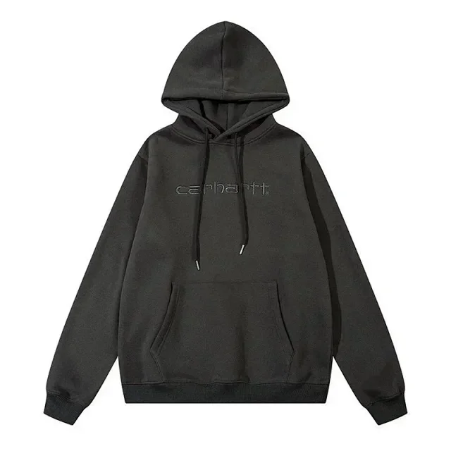 Carhartt Hoodies & Sweatshirts Logo-embroidered pullover hoodie with kangaroo pocket product detail image 3