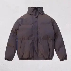 Design Puffer Jacket in Beige - 16