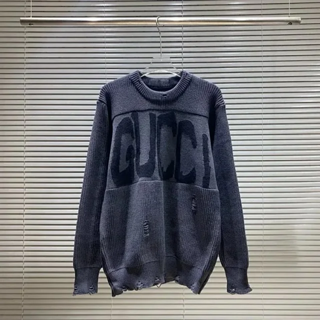 Gucci Knitwear Logo Jacquard Crewneck Sweater product detail image 8