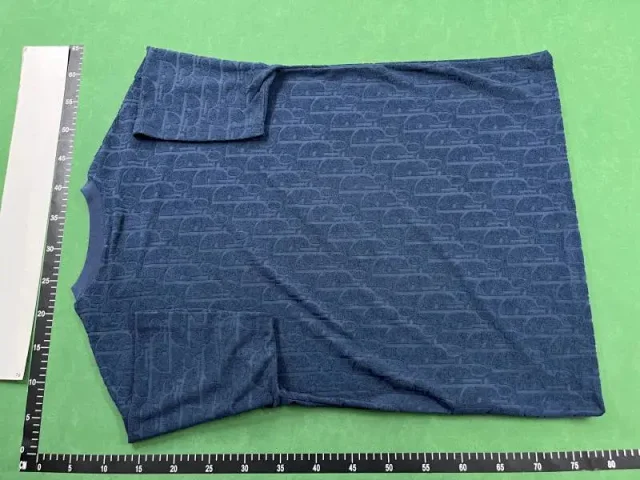 Dior T-Shirts Crew-neck short-sleeve jacquard T-shirt product detail image 11