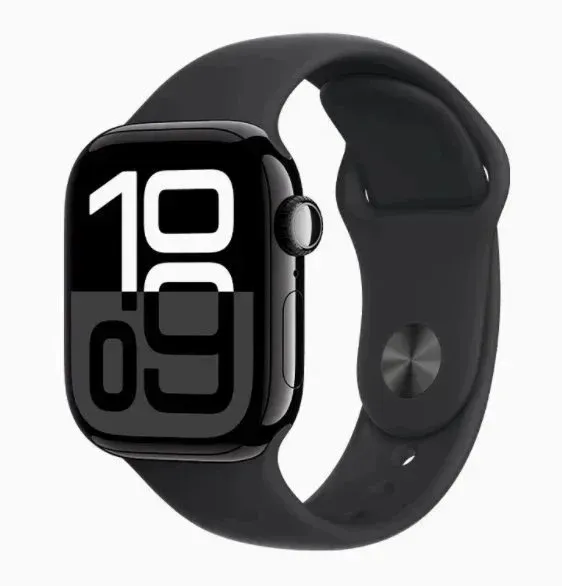 Apple Watch Series 9 Gold Aluminum with Beige Sport Band Smartwatch - 4