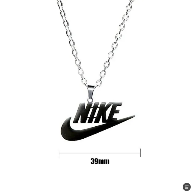 Nike Jewelry logo pendant necklace product detail image 3