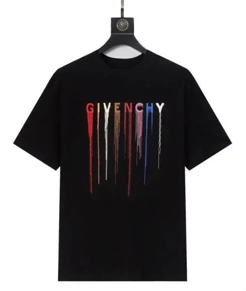 Givenchy Dripping Logo Black T-Shirt - 1