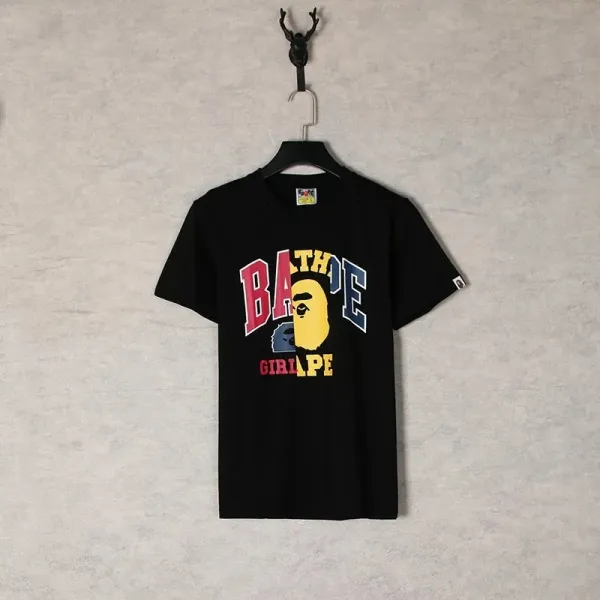 A Bathing Ape Girlape Arch Logo Black T-Shirt - 1
