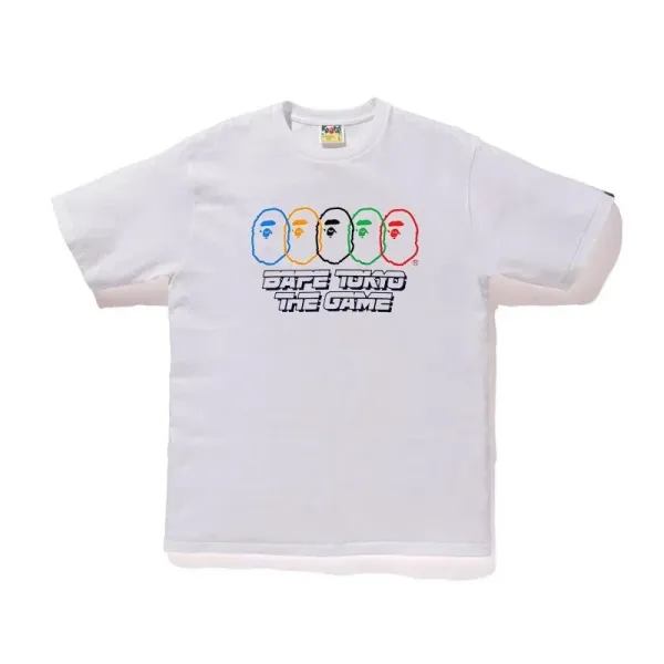 A Bathing Ape ABC Camo Monkey T-Shirt White - 3