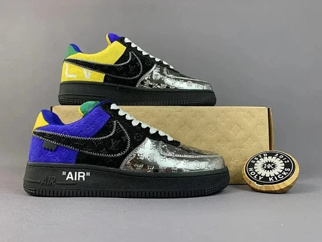 Nike Sneakers Air Force 1 low-top with Louis Vuitton monogram product detail image 3