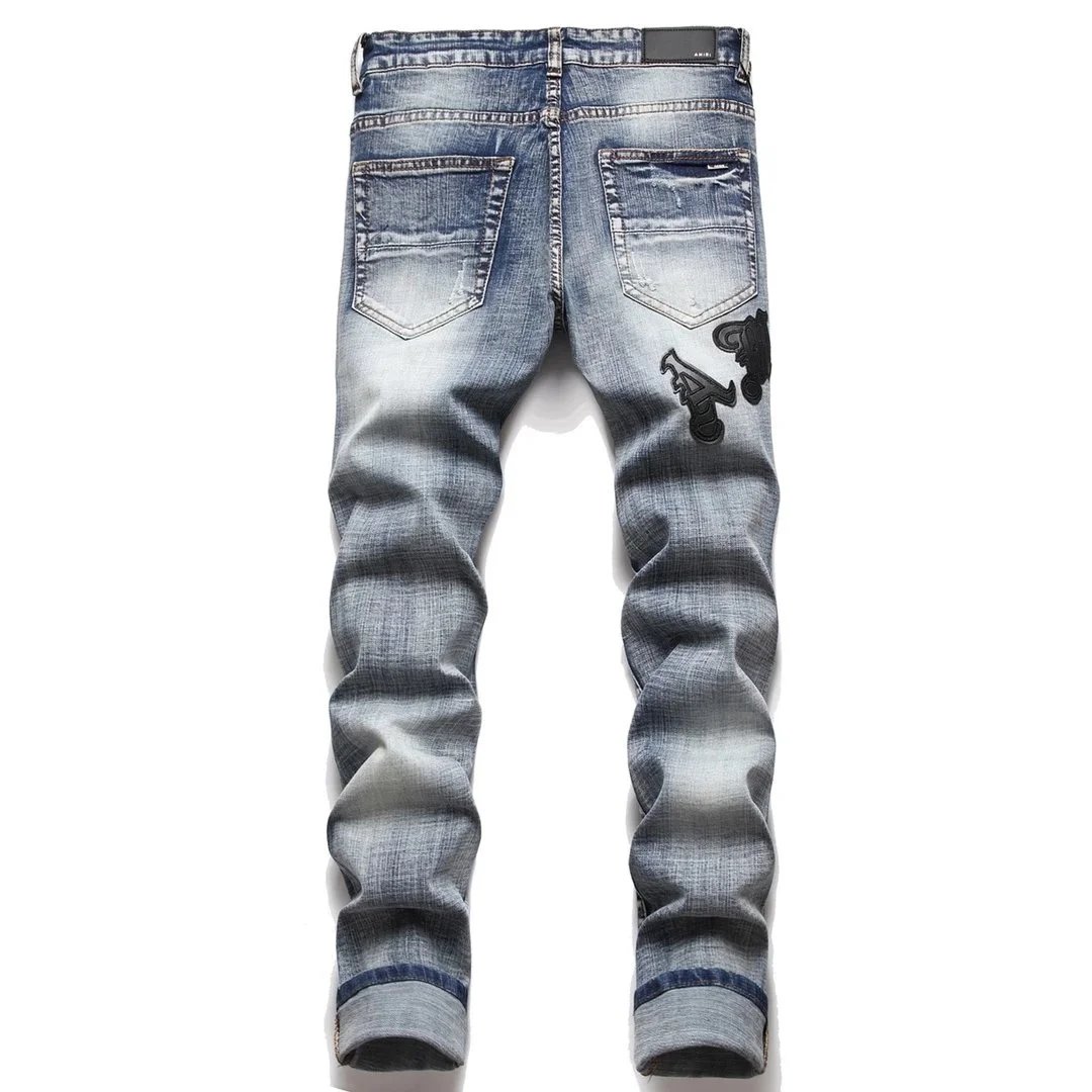 AMIRI Jeans Distressed Graphic Patch image 12