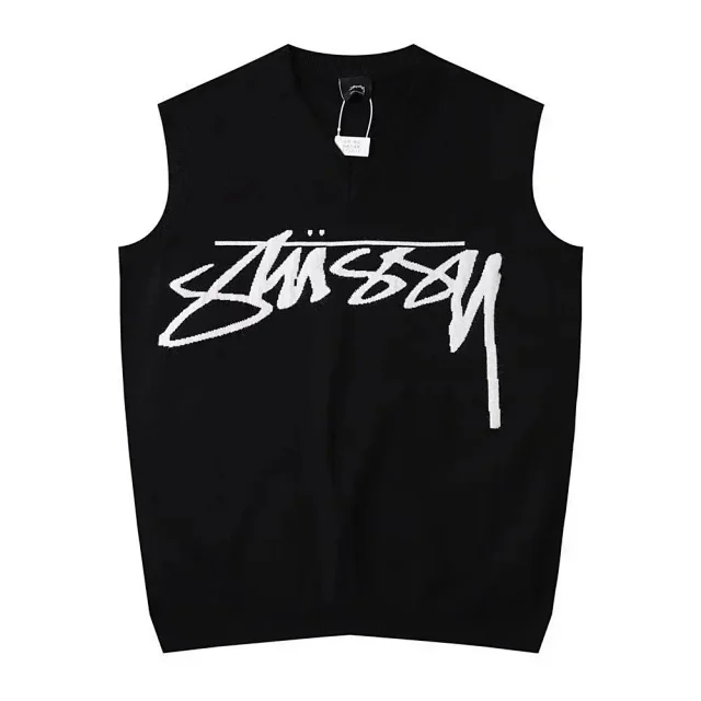 Stüssy Knitwear Graphic Logo Knit Crewneck Sweater product detail image 3