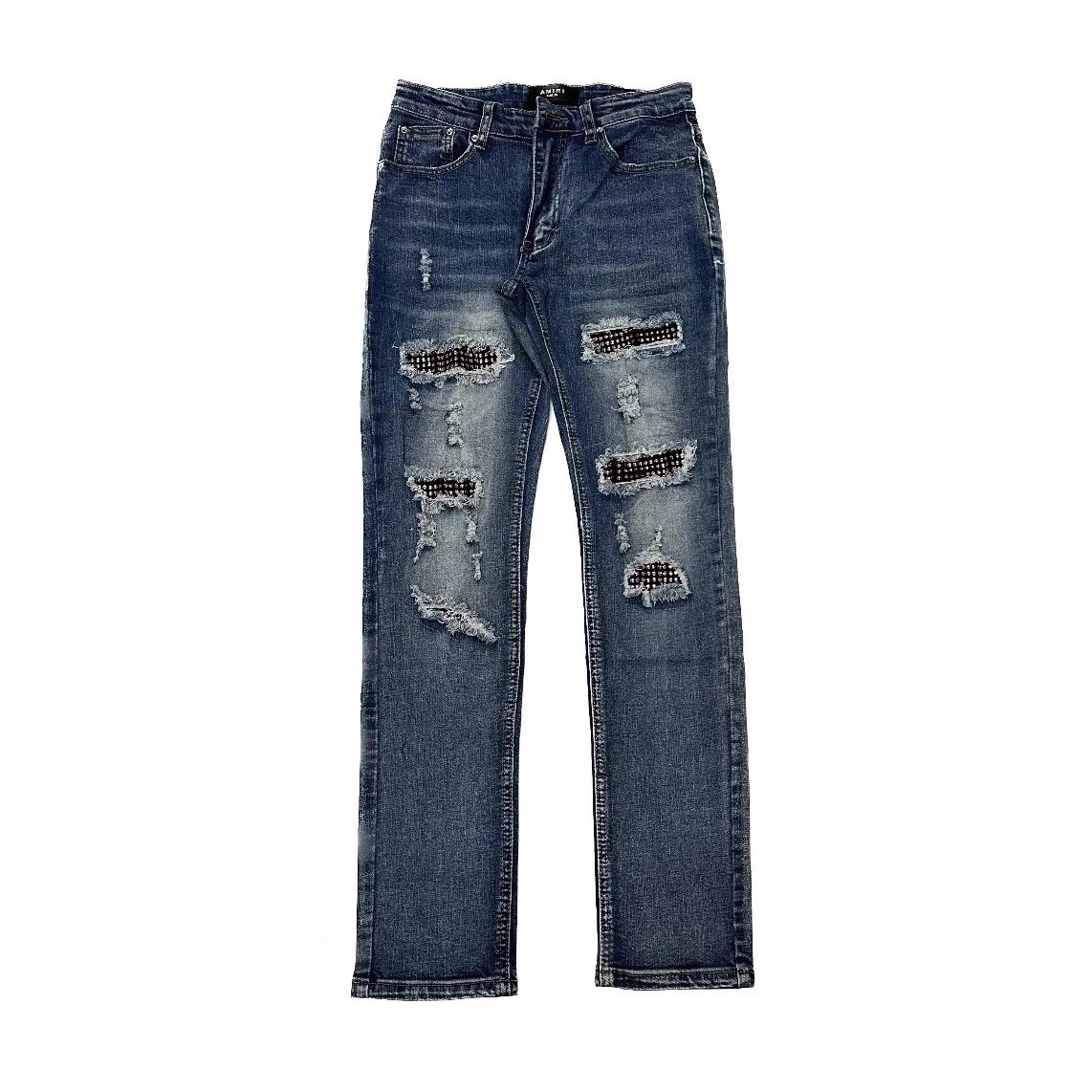 AMIRI Jeans Distressed Graphic Patch — 5