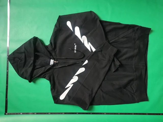 Off-White Hoodies & Sweatshirts Graphic Zip-Up Hoodie product detail image 3