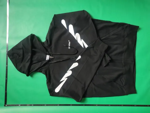 Off-White Diagonal Arrow Hoodie Gray - 4