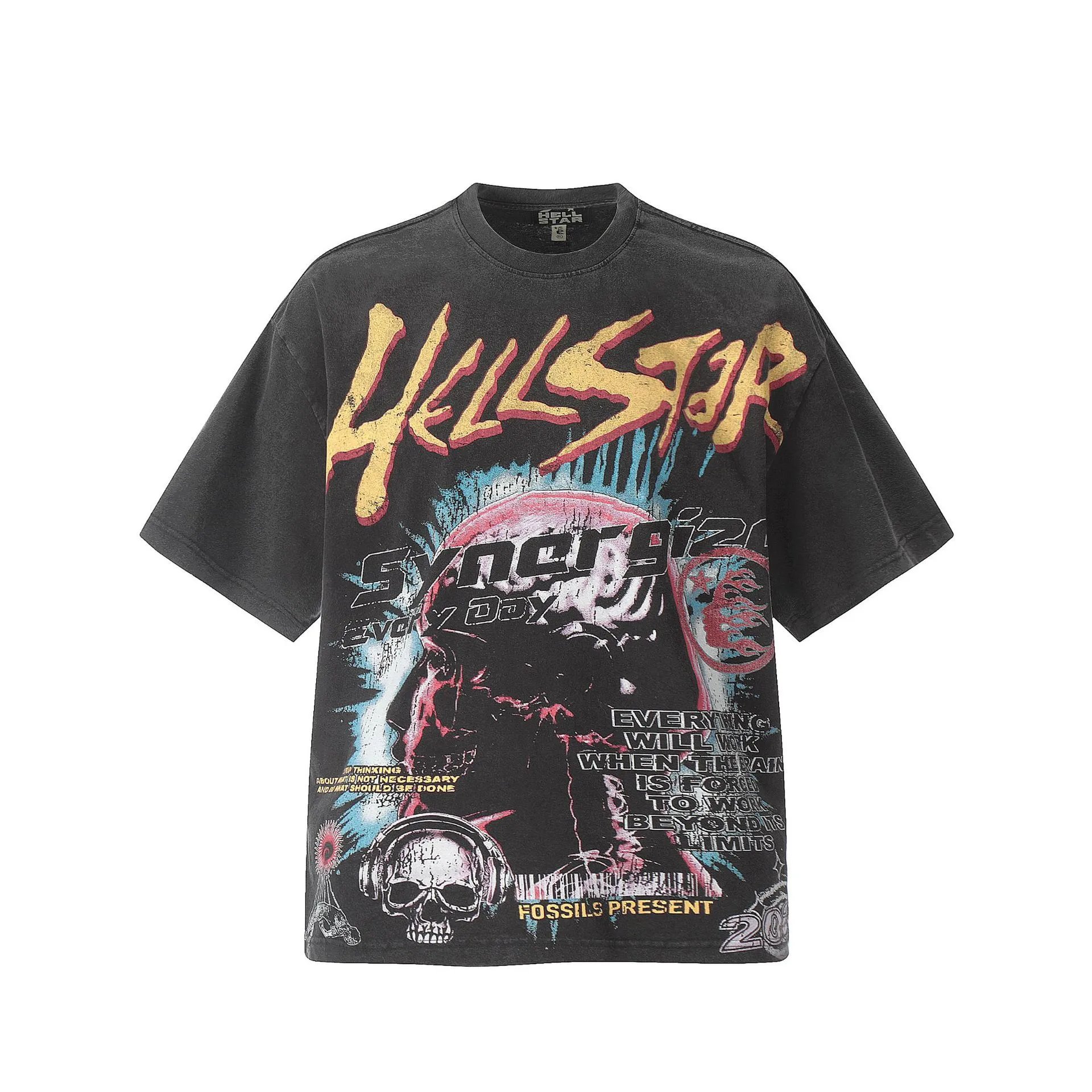 Hellstar T-Shirts Washed Graphic Print image 3