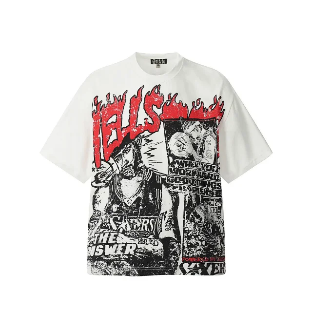 Hellstar T-Shirts Washed Graphic Print product detail image 1
