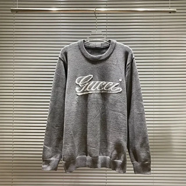 Gucci Knitwear Logo Jacquard Crewneck Sweater product detail image 9