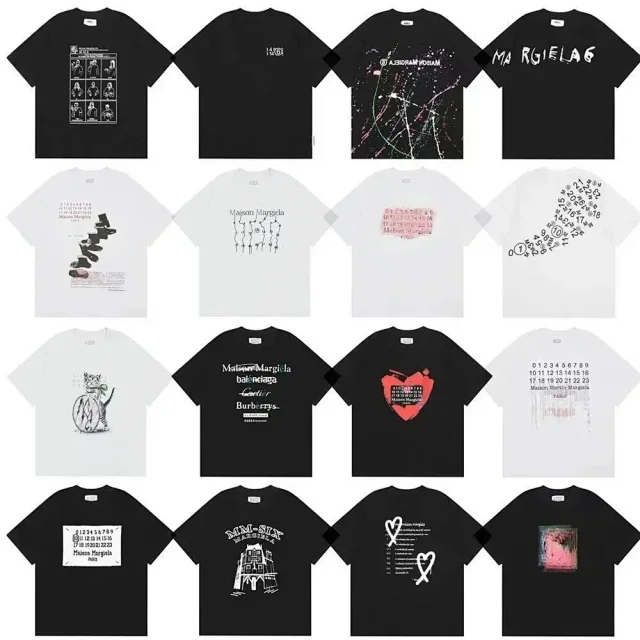 Maison Margiela T-Shirts Graphic Logo Print Crew-Neck product detail image 1
