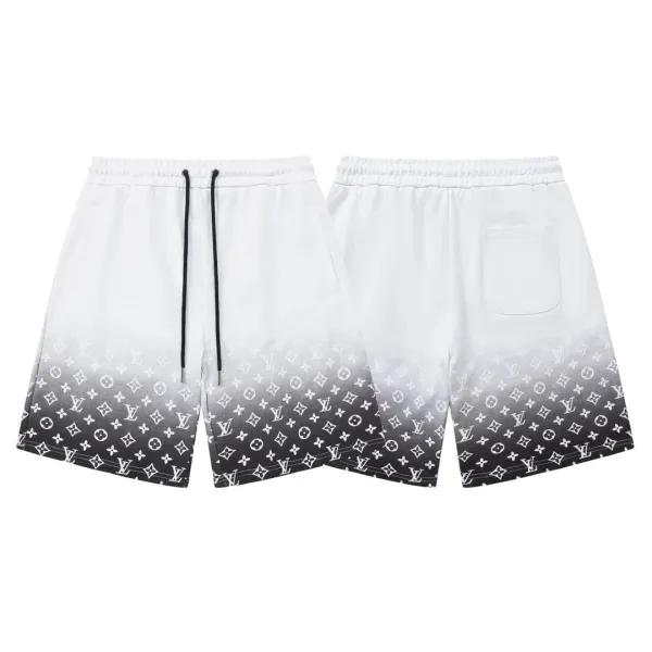Louis Vuitton Monogram Print Swim Shorts Black - 4